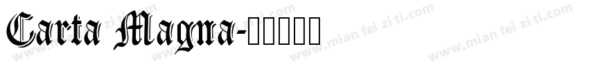 Carta Magna字体转换